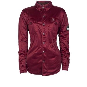 NWT Beyond Riders Ultra Protective Shirt for Women - Red Maroon Solid size XL-L
